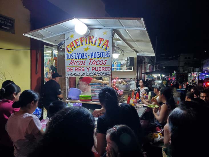 Taquería Chefinita, Calle Las Casas and Calle 20 de Noviembre, Oaxaca, México, August 21, 2023