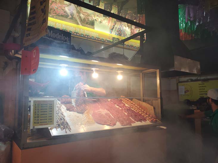 Carnes Asadas Lety, Puesto 196 y 197, Pasillo de Humo, Mercado 20 De Noviembre, Oaxaca, M&eacute;xico, August 24, 2023