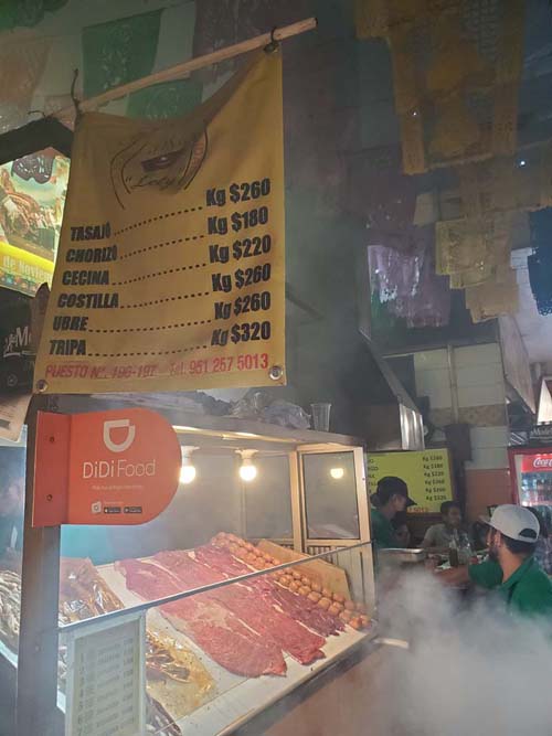 Carnes Asadas Lety, Puesto 196 y 197, Pasillo de Humo, Mercado 20 De Noviembre, Oaxaca, M&eacute;xico, August 24, 2023