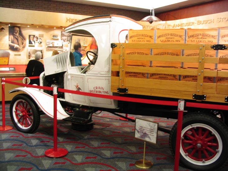 Vintage Delivery Truck, Tour Center Lobby, Anheuser-Busch St. Louis Brewhouse, St. Louis, Missouri