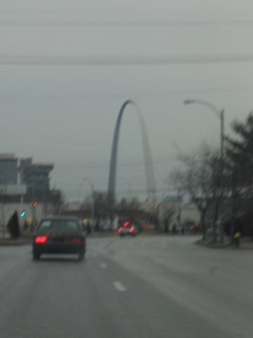 Gateway Arch from Broadway, St. Louis, Missouri
