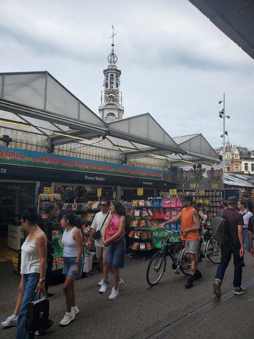 Bloemenmarkt Flower Market, Singel Canal, Amsterdam, Netherlands, July 19, 2025
