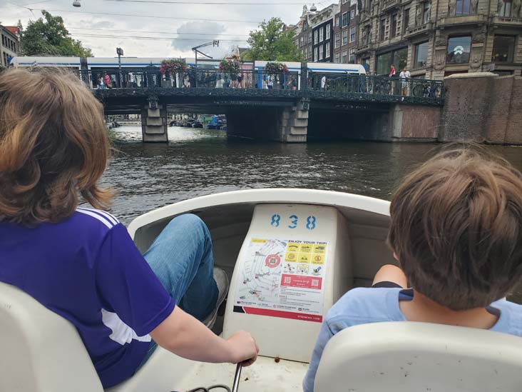 Keizersgracht Canal, Canal Tours Amsterdam Pedal Boat Tour, Amsterdam, Netherlands, July 20, 2025