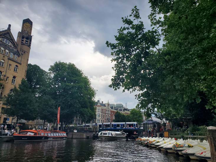 Singelgracht Canal, Canal Tours Amsterdam Pedal Boat Tour, Amsterdam, Netherlands, July 20, 2025