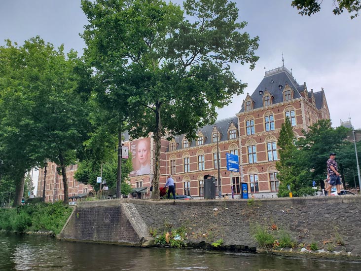 Rijksmuseum From Singelgracht Canal, Canal Tours Amsterdam Pedal Boat Tour, Amsterdam, Netherlands, July 20, 2025