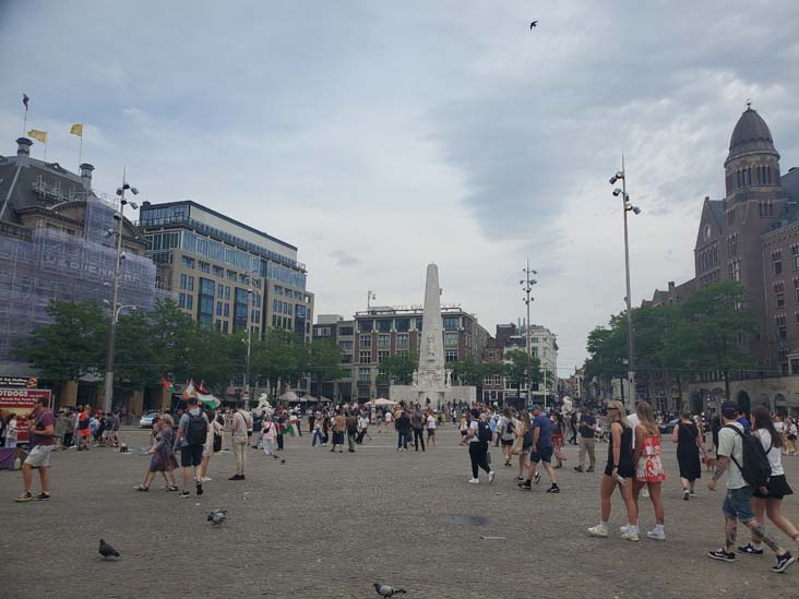 Dam Square, Amsterdam, Netherlands, July 19, 2025