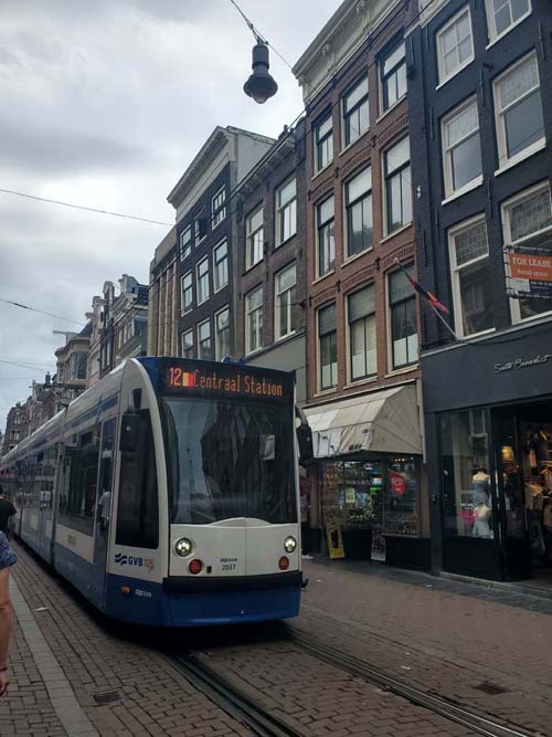 GVB Tram, Leidsestraat Near Keizersgracht, Amsterdam, Netherlands, July 20, 2025