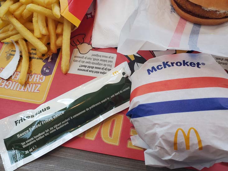 McKroket and Fritessaus, McDonald's, Grote Houtstraat 75, Haarlem, Netherlands, July 21, 2025