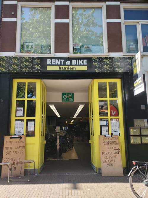 Rent a Bike Haarlem, Lange Herenstraat 36, Haarlem, Netherlands, July 21, 2025