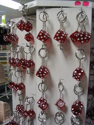 Key Chains, Pioneer Club Gift Shop, Fremont Street, Las Vegas, Nevada