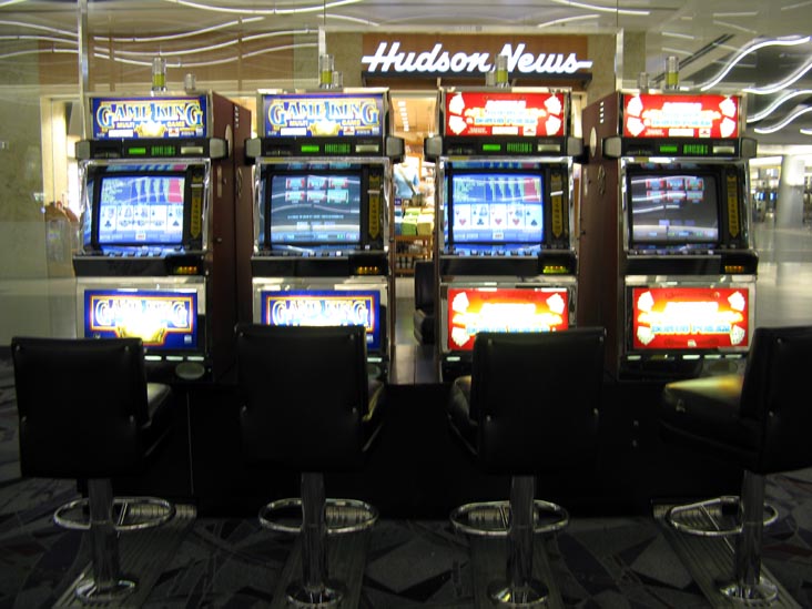 Slot Machines, D Gates, McCarran International Airport, Las Vegas, Nevada