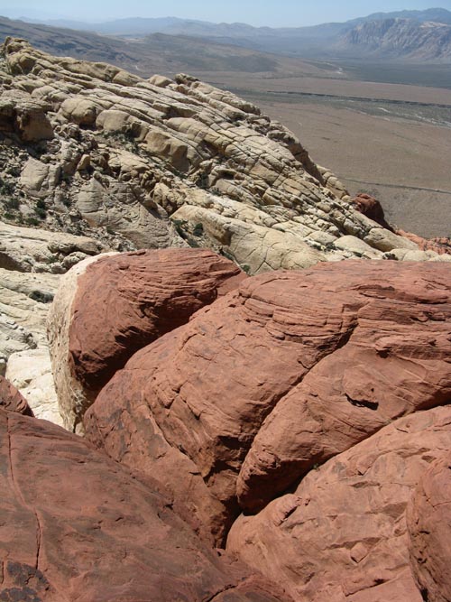View From Redcap Mountain, Calico Hills, Red Rock Canyon National Conservation Area, Las Vegas, Nevada