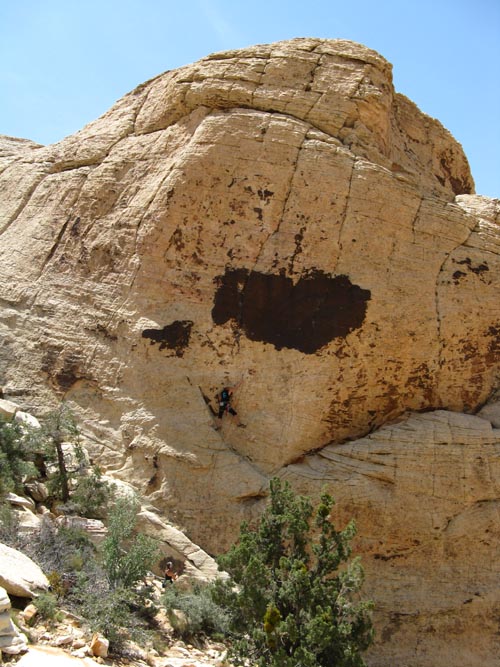 Climber, Calico Hills, Red Rock Canyon National Conservation Area, Las Vegas, Nevada