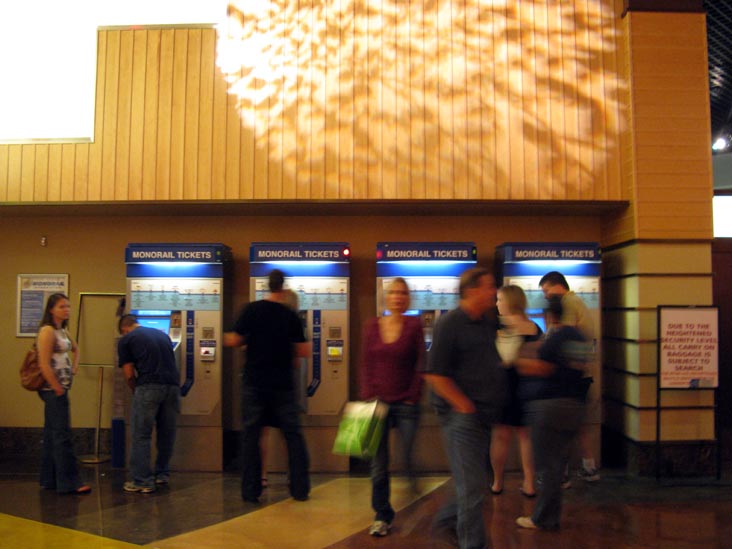 Ticket Machines, MGM Grand Station, Las Vegas Monorail, The Strip, Las Vegas, Nevada