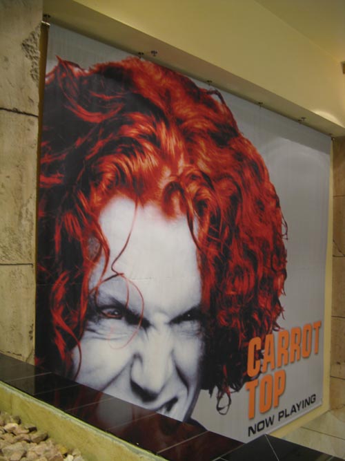 Carrot Top Ad, Luxor, 3900 Las Vegas Boulevard South, Las Vegas, Nevada