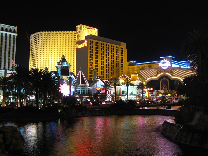 Las Vegas Strip at Night From The Mirage, 3400 Las Vegas Boulevard South, Las Vegas, Nevada