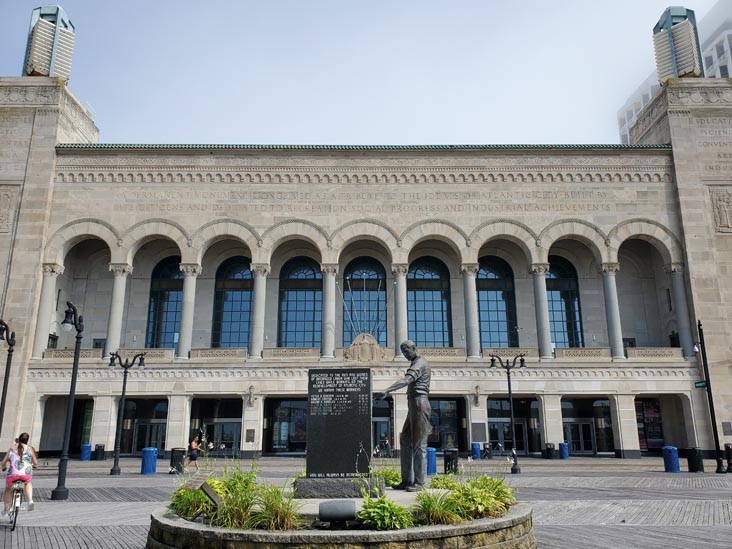 Kennedy Plaza, Atlantic City Workers Monument, Boardwalk Hall, Atlantic City Boardwalk, Atlantic City, New Jersey, July 11, 2020
