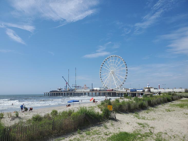 Steel Pier From Atlantic City Boardwalk, Atlantic City, New Jersey, July 11, 2020