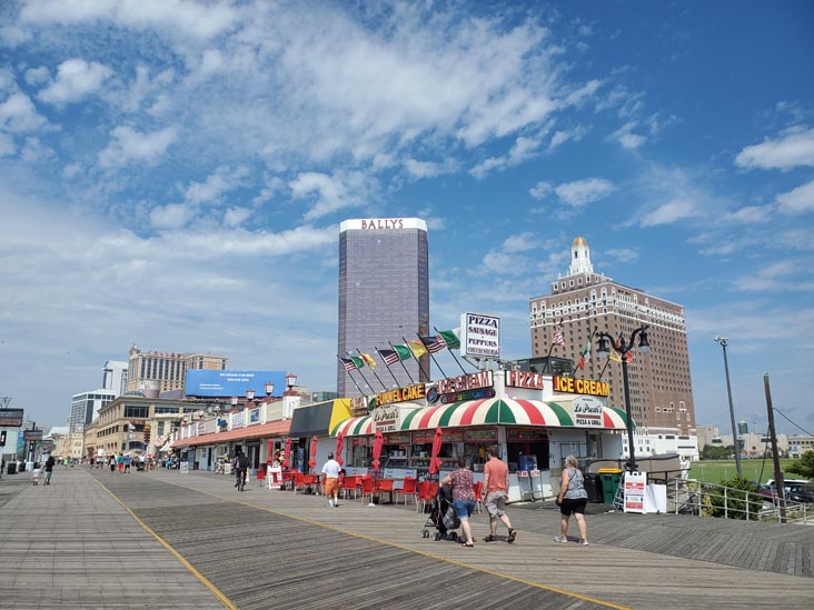 Atlantic City Boardwalk at MLK, Jr. Boulevard, Atlantic City, New Jersey, July 11, 2020