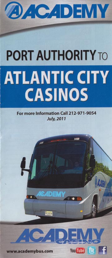 Academy Bus Port Authority to Atlantic City Casinos Schedule