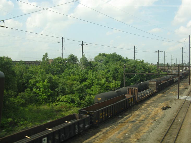 Railyards From Atlantic City Express Service ACES Train, Philadelphia, Pennsylvania