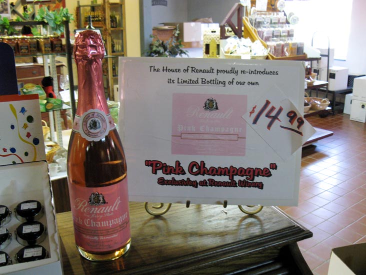Renault Winery Pink Champagne, Gift Shop, Renault Winery, 72 North Bremen Avenue, Egg Harbor City, New Jersey