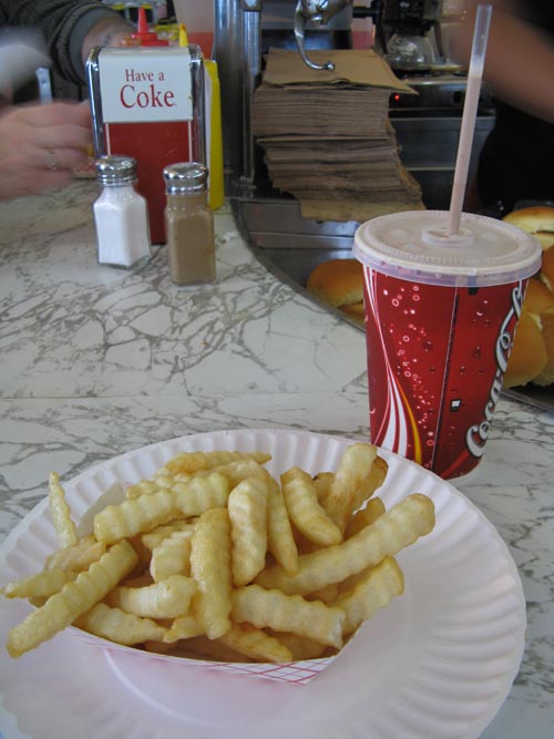 Fries, White Manna Hamburgers, 385 River Street, Hackensack, New Jersey