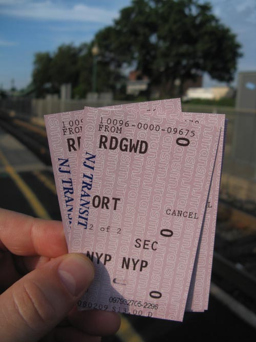 Tickets, Ridgewood Station, Broad Street, Ridgewood, New Jersey