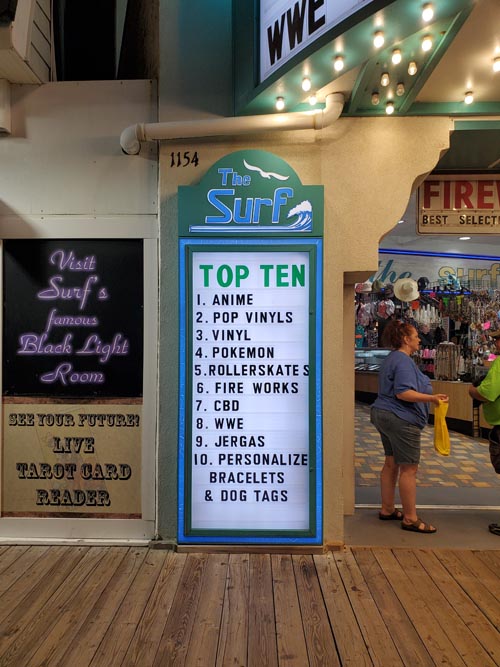 Surf Mall Top Ten, Ocean City Boardwalk, Ocean City, New Jersey, June 27, 2021