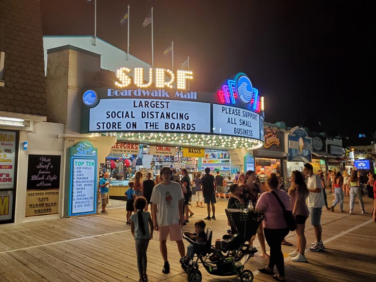 Surf Boardwalk Mall, Ocean City Boardwalk, Ocean City, New Jersey, July 8, 2020