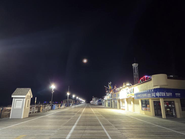 Ocean City Boardwalk at 10th Street, Ocean City, New Jersey, December 25, 2025