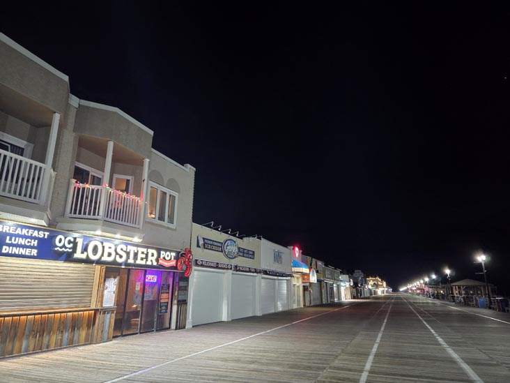 Ocean City Boardwalk at 10th Street, Ocean City, New Jersey, December 25, 2025