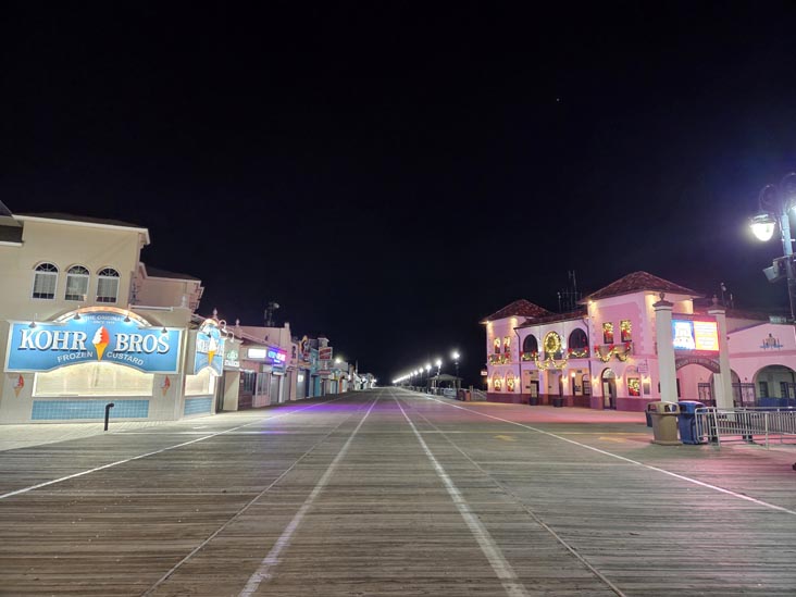 Ocean City Boardwalk at 9th Street, Ocean City, New Jersey, December 25, 2025