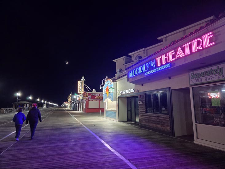 Ocean City Boardwalk at Moorlyn Terrace, Ocean City, New Jersey, December 25, 2025