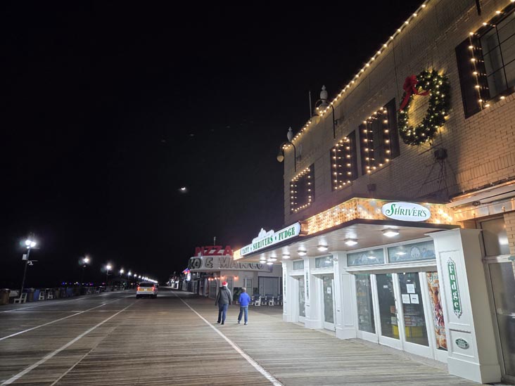 Ocean City Boardwalk at 9th Street, Ocean City, New Jersey, December 25, 2025
