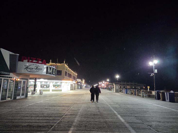 Ocean City Boardwalk at 9th Street, Ocean City, New Jersey, December 27, 2025