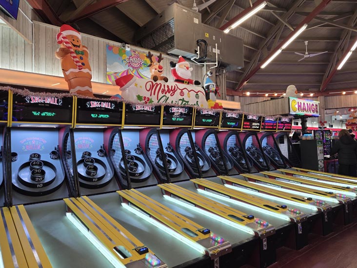 Skee-Ball, JiLLy's Arcade, 1168 Boardwalk, Ocean City, New Jersey, December 27, 2025