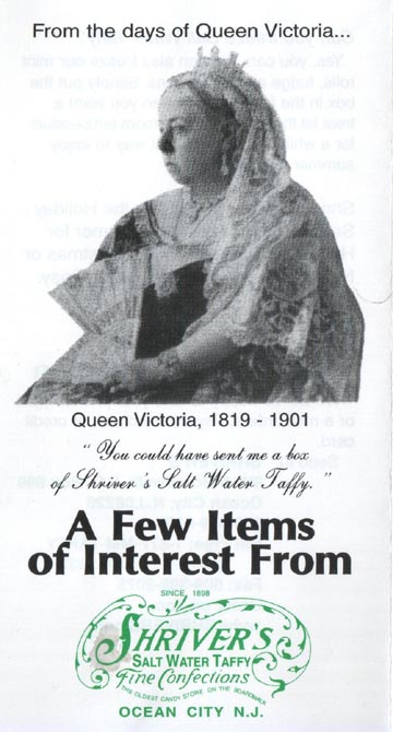 Shriver's Salt Water Taffy, 9th Street and Boardwalk, Ocean City, New Jersey