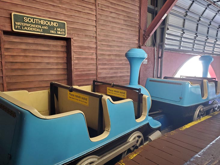 Frontier Express Monorail, Wonderland Pier, 6th Street and Boardwalk, Ocean City, New Jersey, September 1, 2024