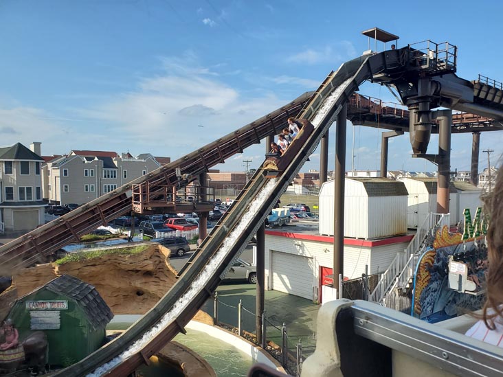 Canyon Falls Log Flume From Frontier Express Monorail, Wonderland Pier, 6th Street and Boardwalk, Ocean City, New Jersey, September 1, 2024
