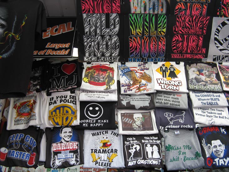 T-Shirts, Boardwalk, Wildwood, New Jersey, July 24, 2009