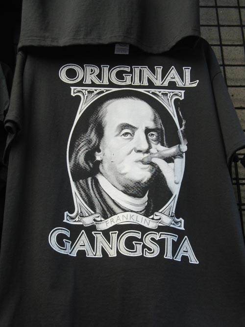 Ben Franklin Original Gangsta T-Shirt, Boardwalk, Wildwood, New Jersey, July 24, 2009