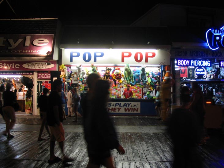 Pop Pop, Boardwalk, Wildwood, New Jersey, August 21, 2004