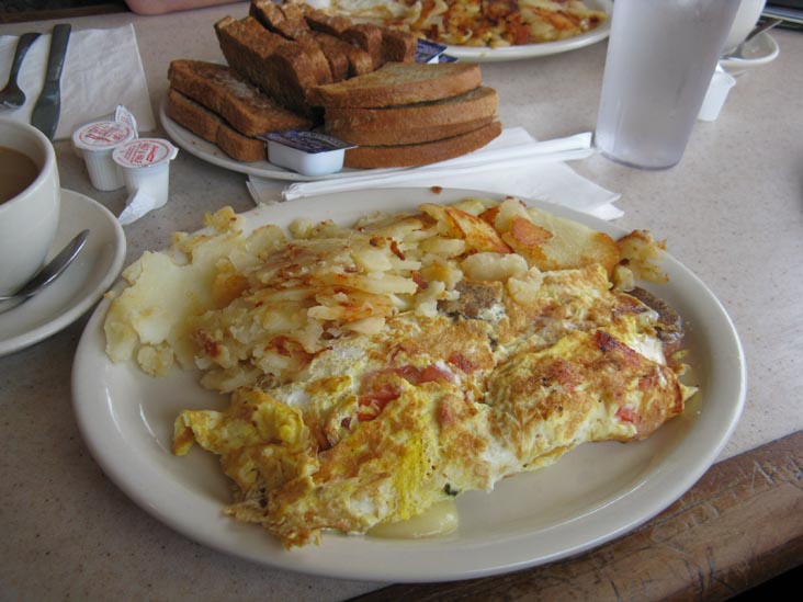 Italian Omelette, Versailles Diner Restaurant, 516 Route 46 East, Fairfield, New Jersey, September 26, 2009