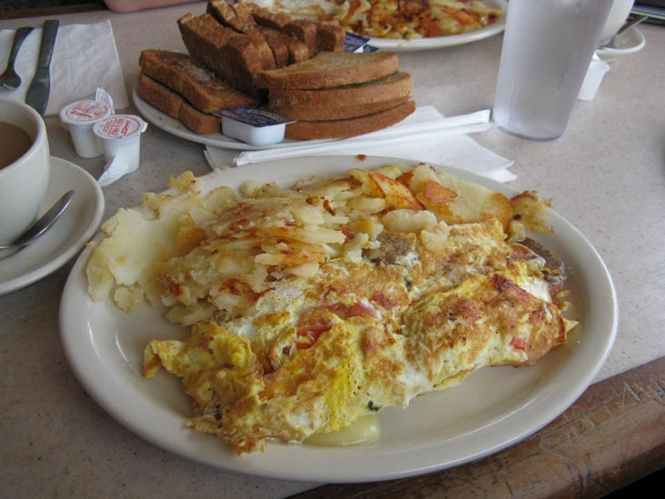 Italian Omelette, Versailles Diner Restaurant, 516 Route 46 East, Fairfield, New Jersey