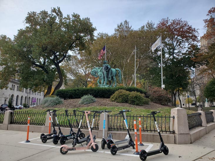 George Washington Monument, Harriet Tubman Square, Newark, New Jersey, November 11, 2021