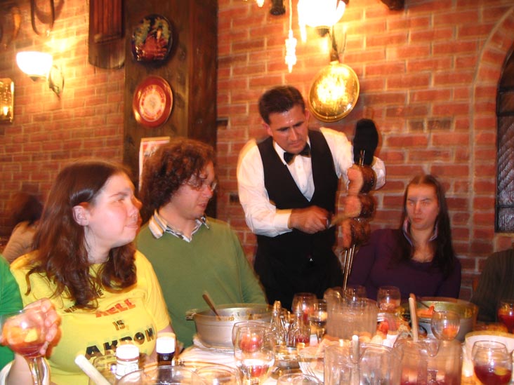 Rodizio, Iberia Tavern & Restaurant, 80-84 Ferry Street, Newark, New Jersey, December 3, 2004