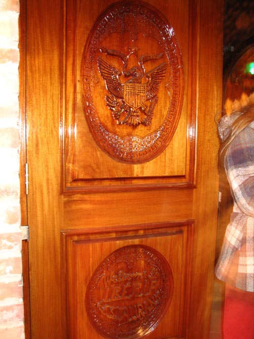 Door, Iberia Tavern & Restaurant, 80-84 Ferry Street, Newark, New Jersey, December 3, 2004