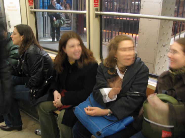 PATH Train Leaving Newark, December 3, 2004