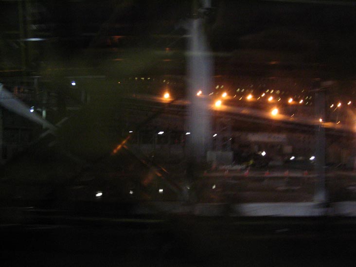 World Trade Center Site From PATH Train, Lower Manhattan, December 3, 2004